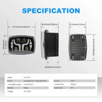 Rectangle Y‑DRL LED Motorbike Headlight HL4‑5017