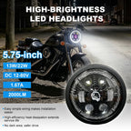 5.75 Inch 4-Lens Lion Logo Turn Signal LED Headlight HL5.75-3020