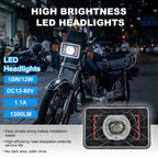 5 Inch Rectangular Dual-Color Moto Headlight HL5-7002