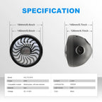 5.75 Inch Swirl RGB LED Headlight HL5.75-3010