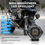 Hexagon RGB LED Motorcycle Spotlight SL-3007