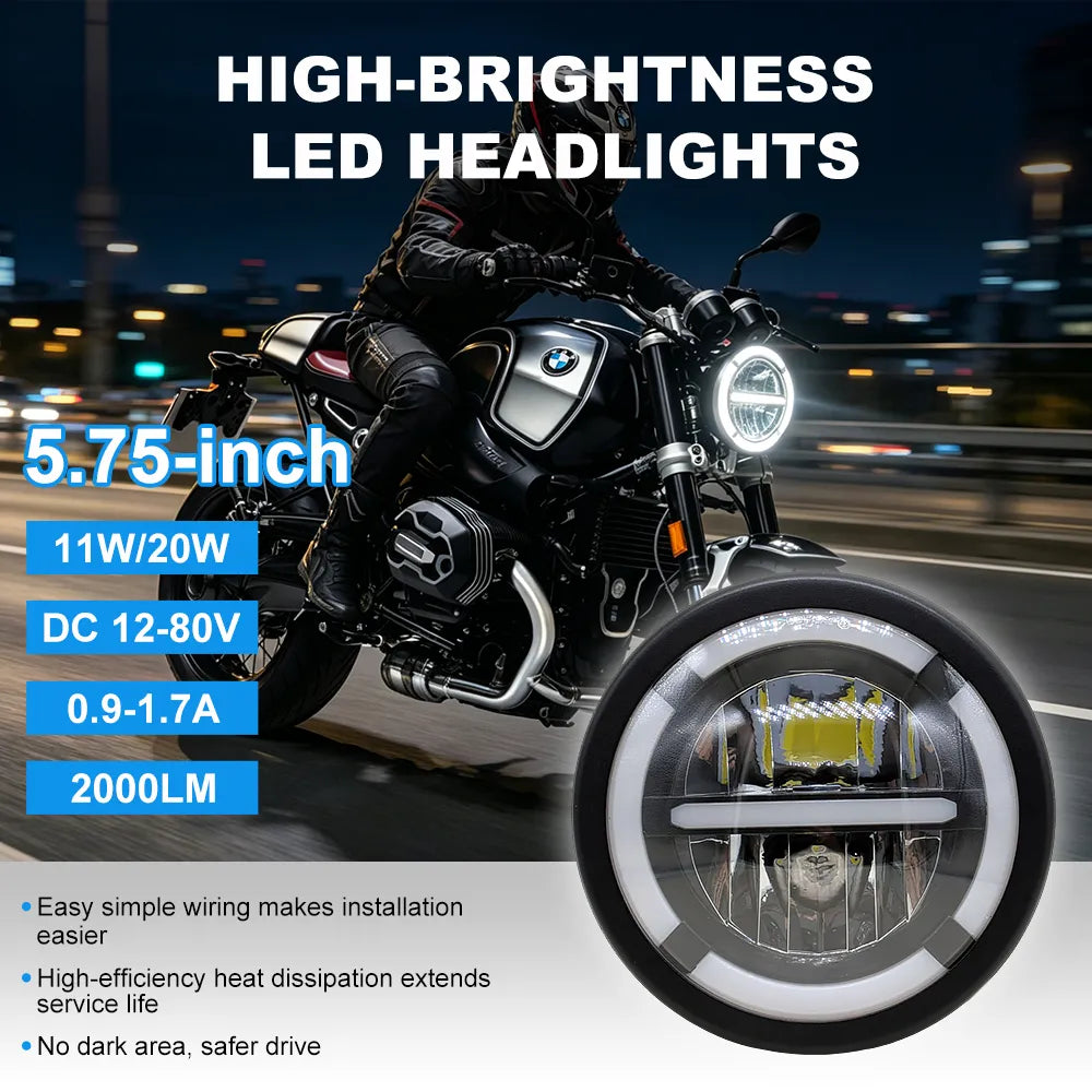 5.75 Inch Round LED Headlight HL5.75-3002