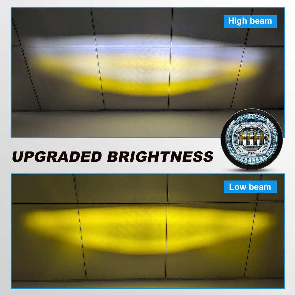5.75 Inch Horizontal Strip RGB LED Headlight HL5.75-3015