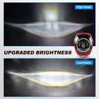 Gloss Red Skull RGB DRL Honda Headlight NAVI‑HL‑3003