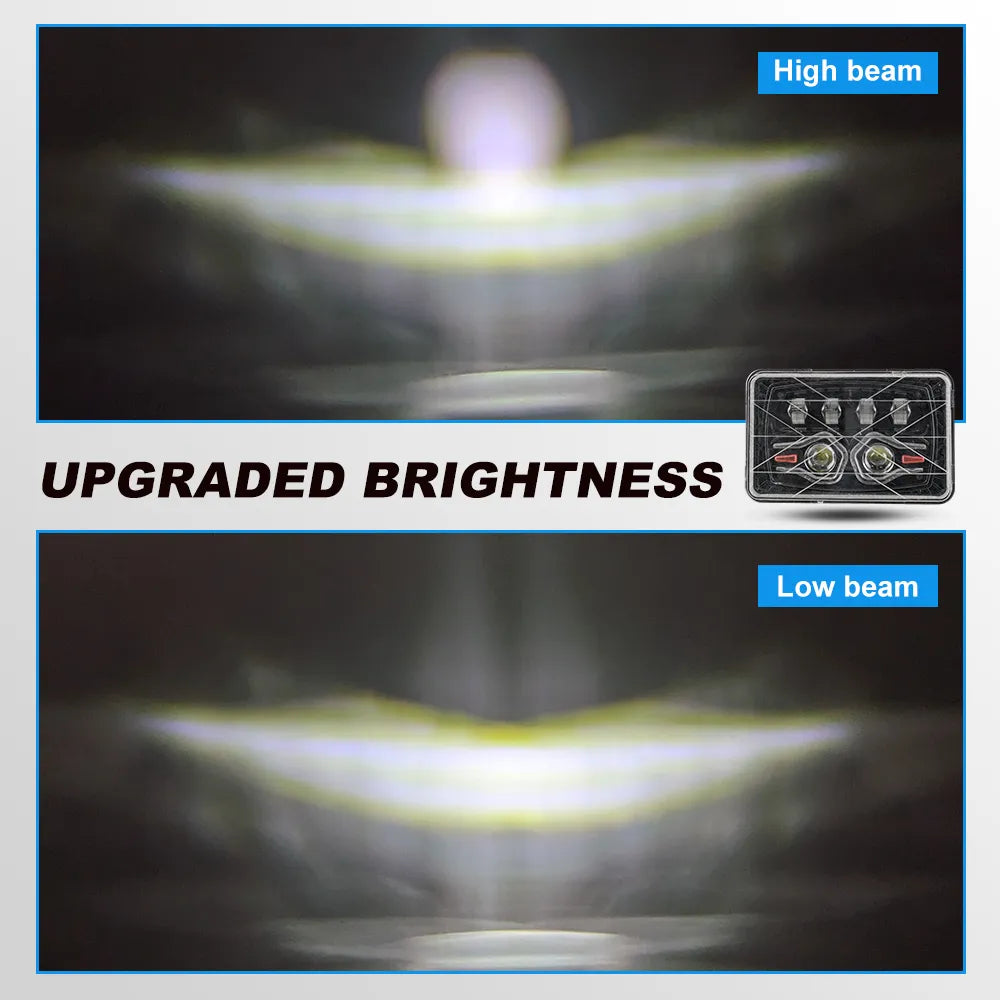 5 Inch Dual Lens Signal CG125 Square Headlight HL5-7004