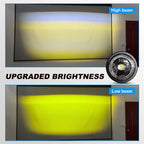 5.75 Inch Single Lens RGB Angel Ring LED Headlight HL5.75-3017