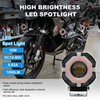 Octagon RGB LED Motorcycle Spotlight SL-3005