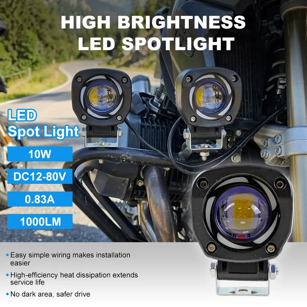 Square LED Motorcycle Spotlight SL-3002