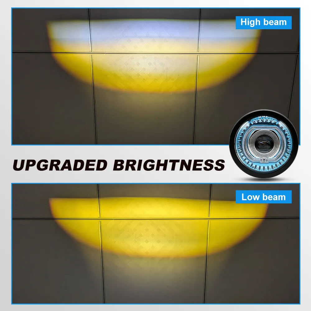 5.75 Inch Square Ring RGB LED Headlight HL5.75-3012