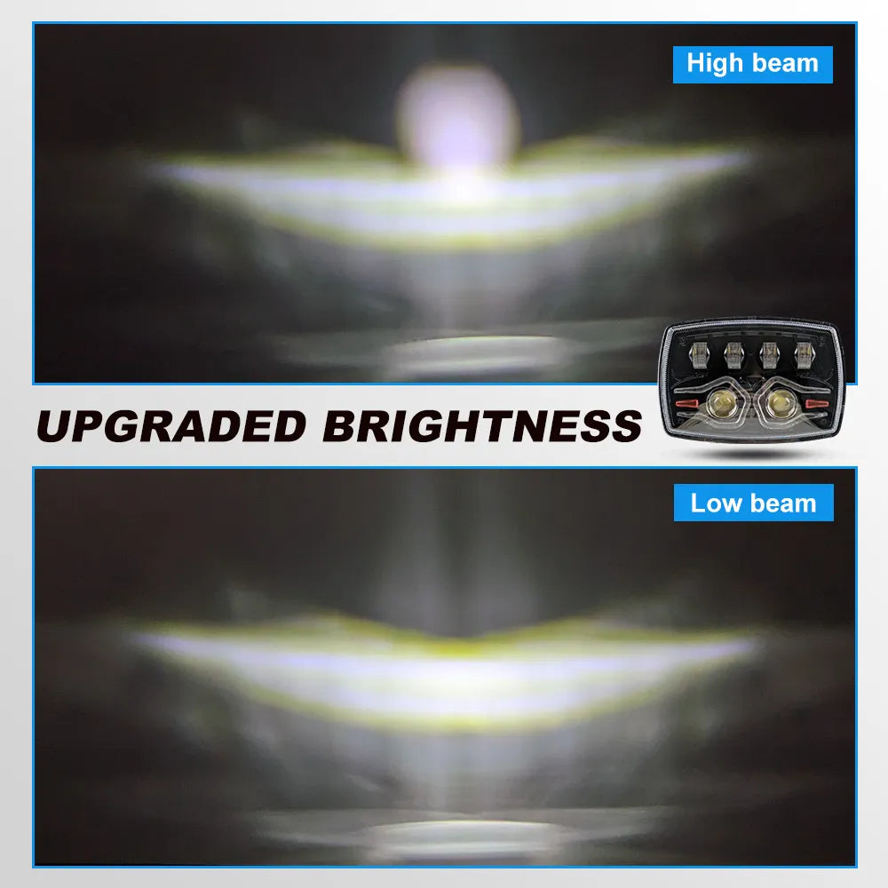 4 Inch Turn Signal Honda Moto Square Headlight HL4-5004