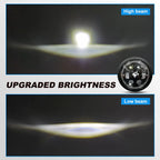 5.75 Inch 4-Lens Eagle Logo Turn Signal LED Headlight HL5.75-3018