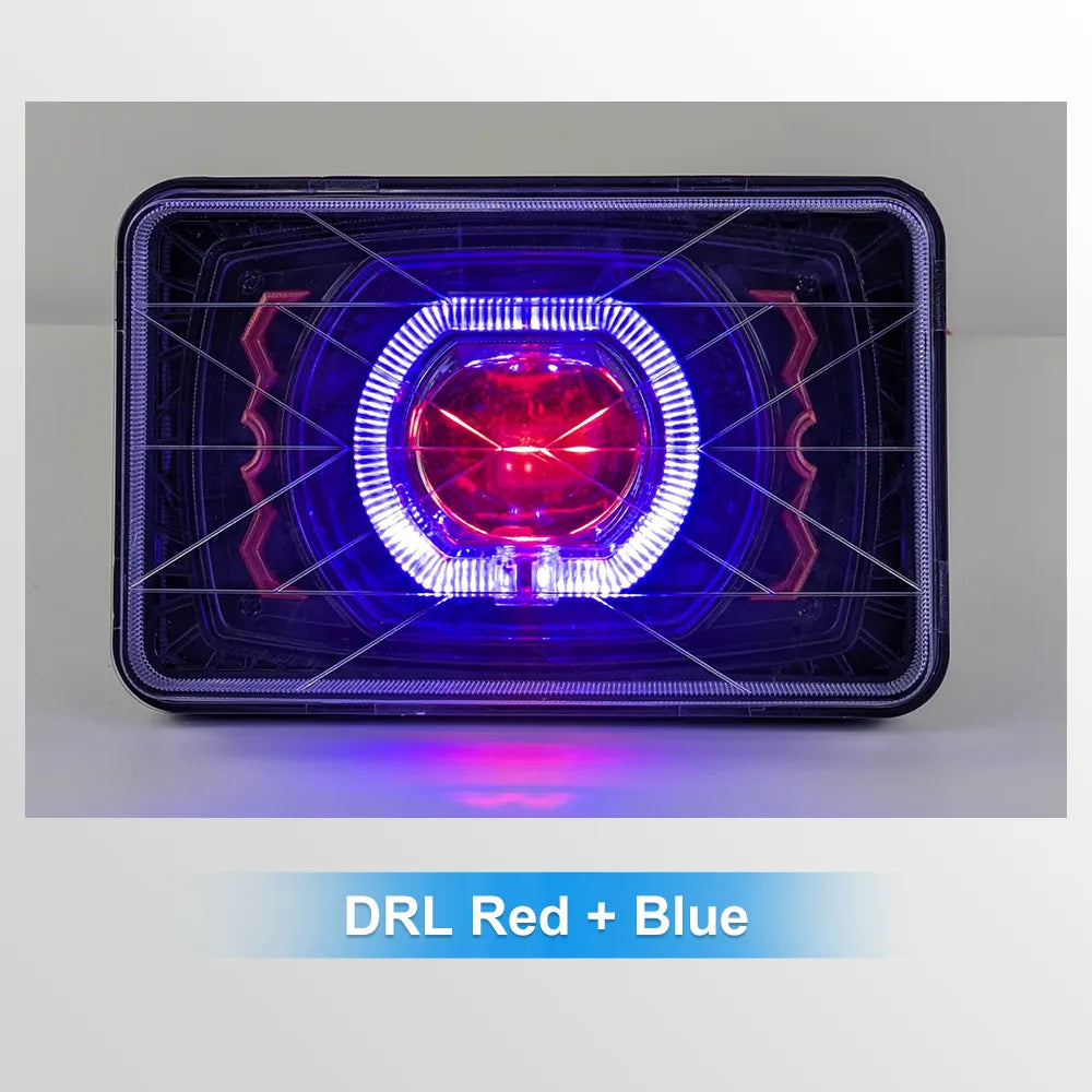 5 Inch Rectangular Dual-Color Moto Headlight HL5-7002