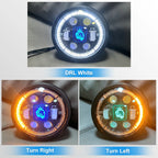 5.75 Inch 4-Lens Lion Logo Turn Signal LED Headlight HL5.75-3020