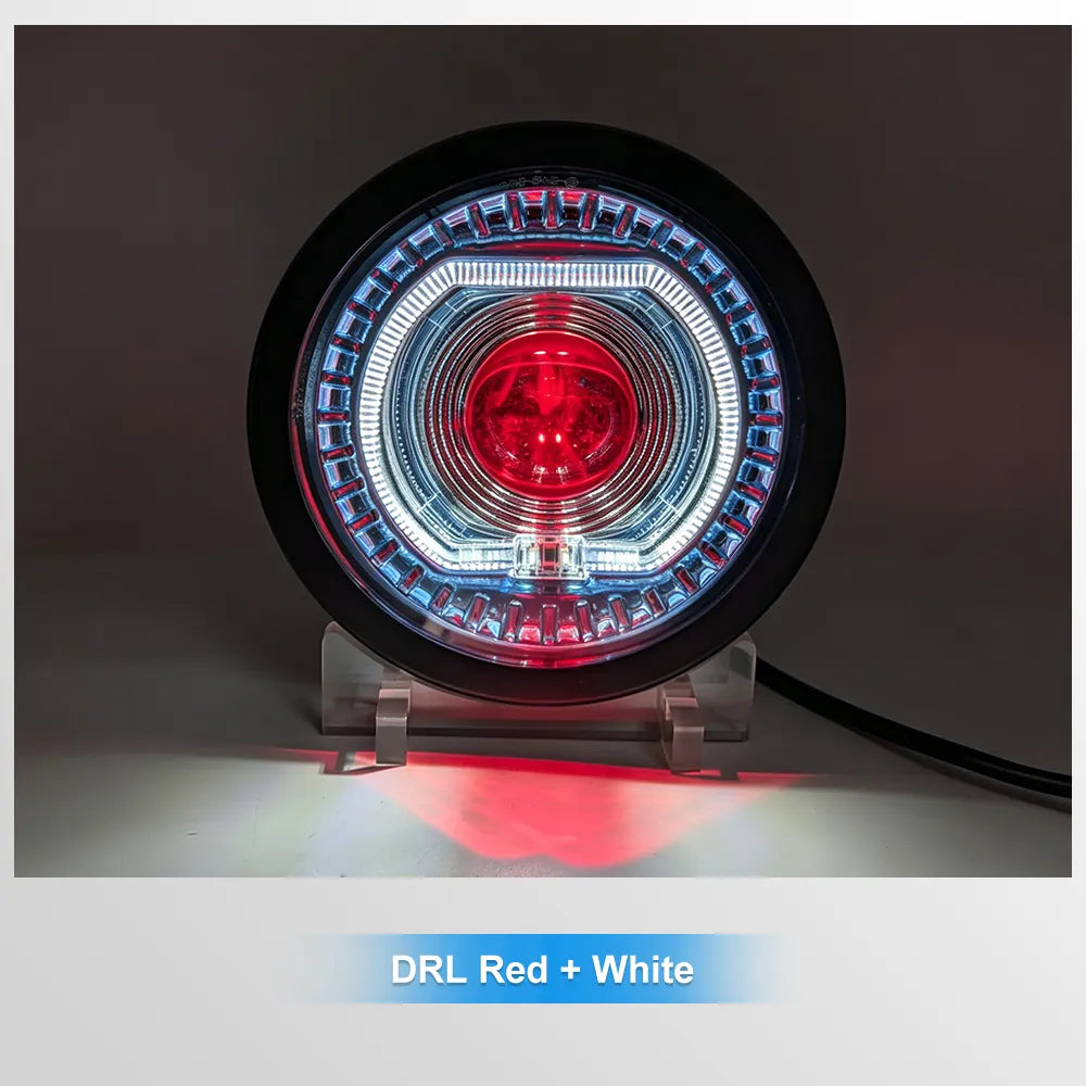 5.75 Inch Square Ring RGB LED Headlight HL5.75-3012