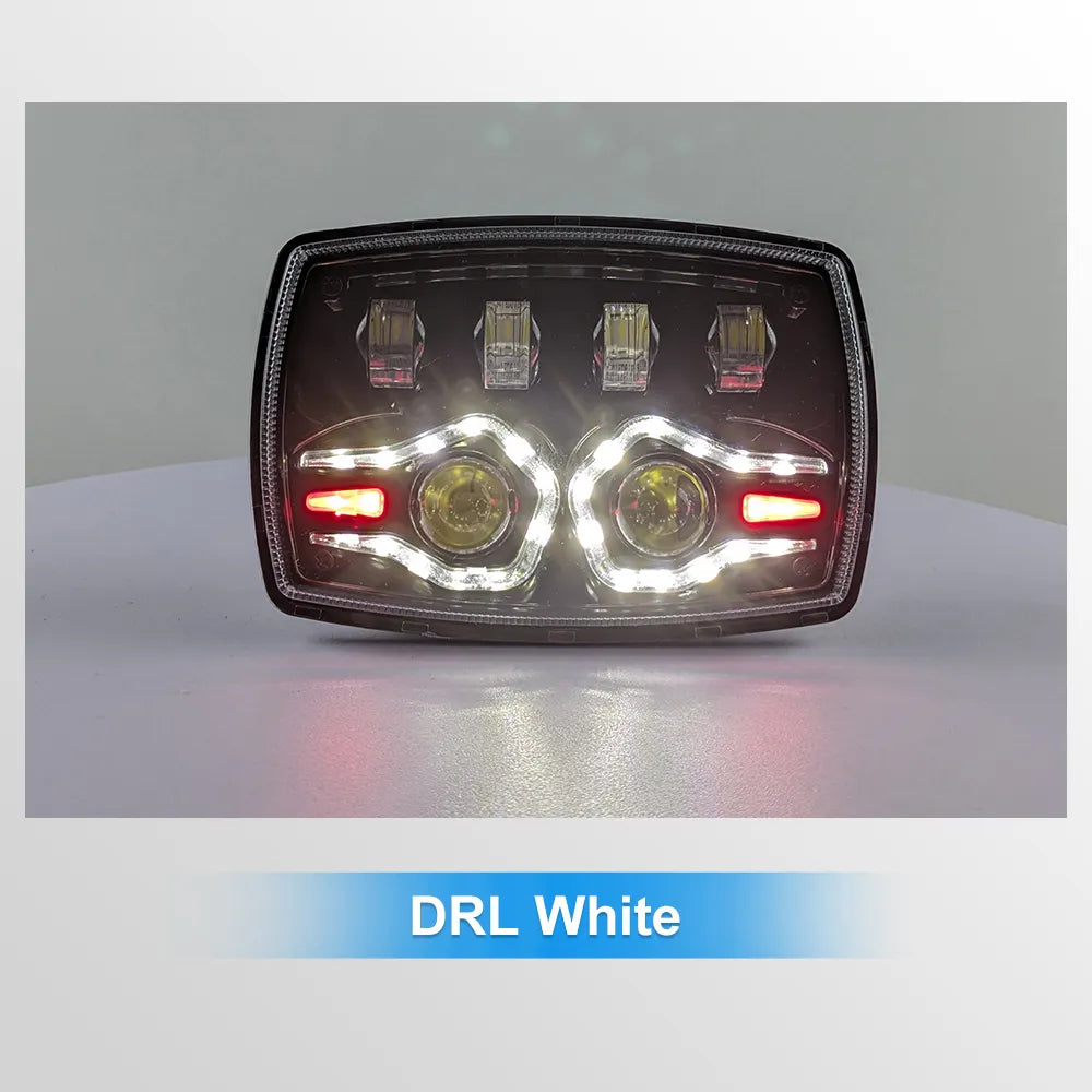 4 Inch Turn Signal Honda Moto Square Headlight HL4-5004