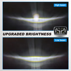Rectangle Y‑DRL LED Motorbike Headlight HL4‑5017