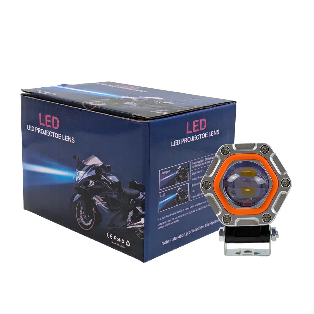 Gear Aluminum Shell LED Motorcycle Spotlight SL-3004
