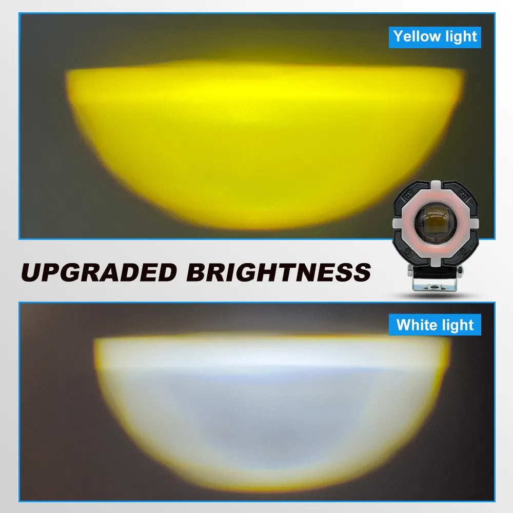 Octagon RGB LED Motorcycle Spotlight SL-3005