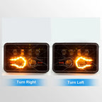 5 Inch Dual Lens Signal CG125 Square Headlight HL5-7004