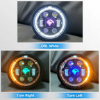 5.75 Inch 4-Lens Eagle Logo Turn Signal LED Headlight HL5.75-3018