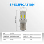 800LM White Ceramic Motorbike LED Bulb CBL-DP-023