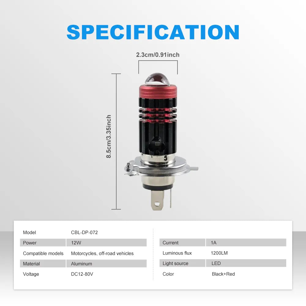 Dual Color 12W Aluminum Lamp CBL-DP-072-H4